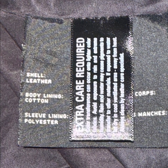 Andrew Marc Black Leather Moto Jacket SZ M - Picture 12 of 12